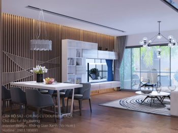 Thiết kế nội thất ở Hà Nội – Căn hộ Dolphin Plaza