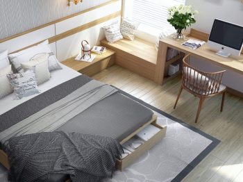 Phòng ngủ sang trọng bất chấp diện tích nhỏ