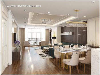 Thiết kế nội thất chung cư Sơn Thịnh – Mr Sỹ