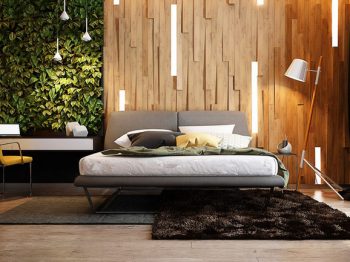 Thiết kế phòng ngủ với nội thất gỗ đẹp hoàn hảo