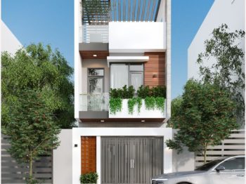 Thiết kế nhà phố hiện đại Vũng Tàu – chị Thanh
