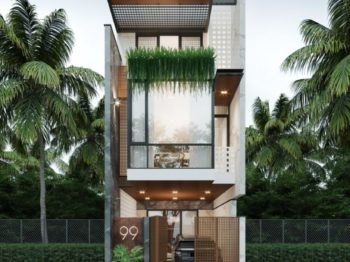 Thiết kế nhà phố mặt tiền rộng 5m