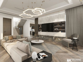 Thiết kế nội thất biệt thự vườn 180m2 – Sự hòa trộn giữa hiện đại và tân cổ điển