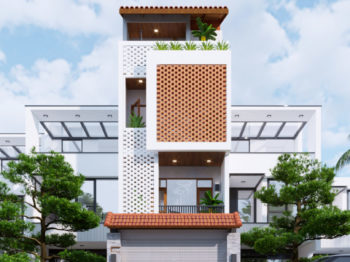 THIẾT KẾ KIẾN TRÚC NHÀ PHỐ 4 TẦNG TẠI TP. VŨNG TÀU SANG TRỌNG, CUỐN HÚT