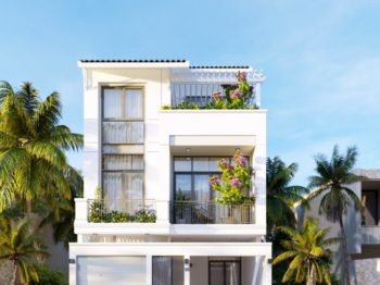 THIẾT KẾ NHÀ Ở VŨNG TÀU: NHÀ Ở KẾT HỢP KINH DOANH ĐẸP LUNG LINH