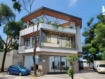 thiết kế biệt thự 2 mặt tiền