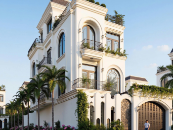 THIẾT KẾ VÀ THI CÔNG BIỆT THỰ TÂN CỔ ĐIỂN TPHCM | THI CÔNG VÒM – PHÀO CHỈ H’VILLA