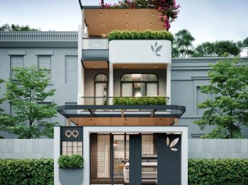 THIẾT KẾ NHÀ PHỐ BO CONG MỀM MẠI ĐÀ NẴNG – CHUẨN XU HƯỚNG MỚI NHẤT